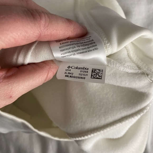 Columbia White Clemson Tigers Fuzzy Full Zip Fleece Vest Women's Size X-Small - Picture 4 of 4